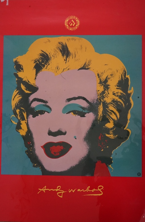 After Andy Warhol (1928-1987), colour screenprint, 'Marilyn', copyright 1996, The Andy Warhol Foundation for the Visual Arts, published by T E Neues publishing Co., 90 x 60cm, unframed. Condition - good